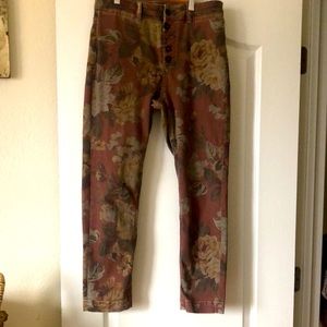 Pilcro by Anthropologie floral print jeans on sale!!
